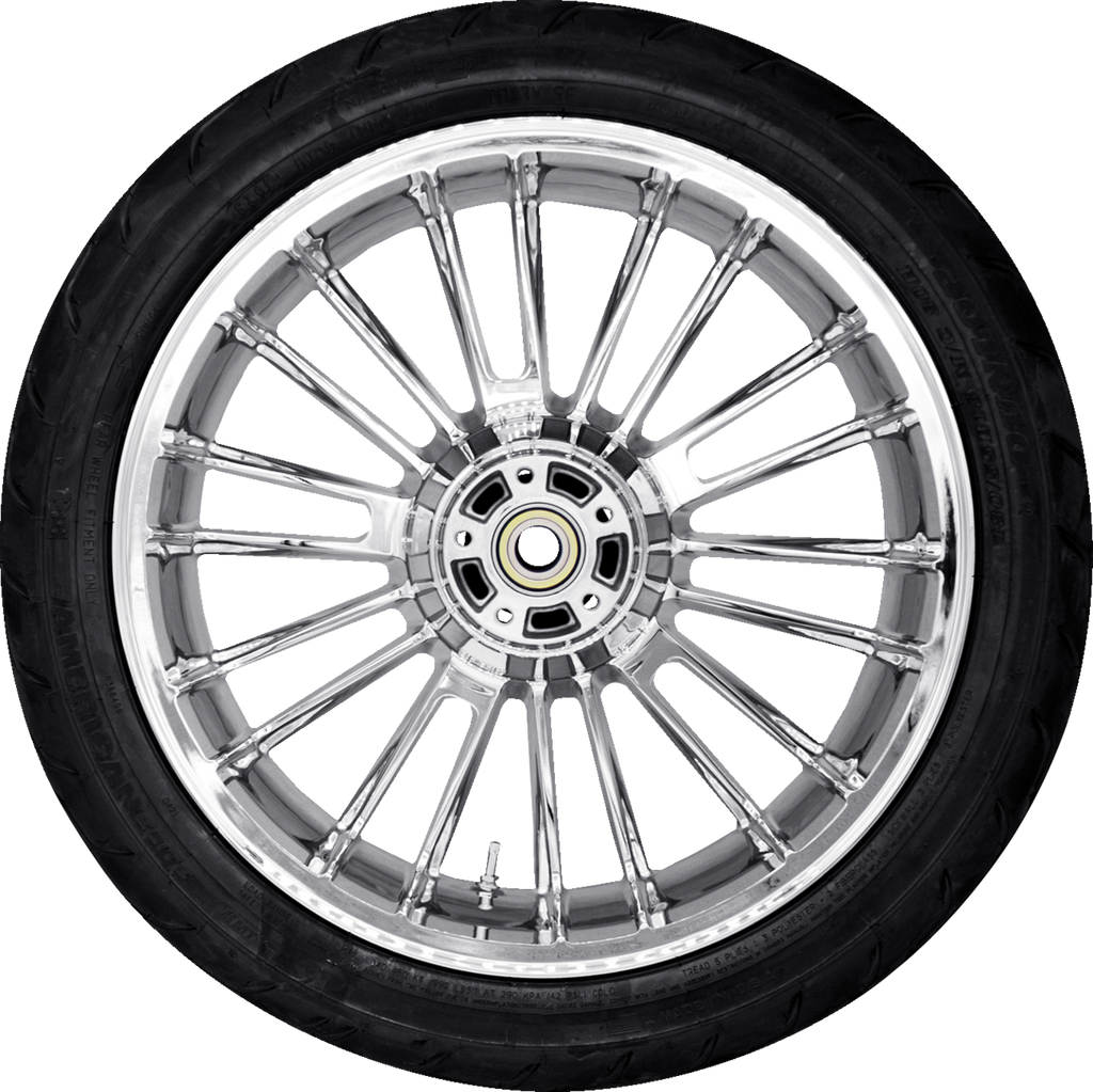 COASTAL MOTO Atlantic Rear Wheel - Chrome (18") | Dunlop AE2 Tire (180/55B18) PKG2-ATL185CH-ABST — image 2