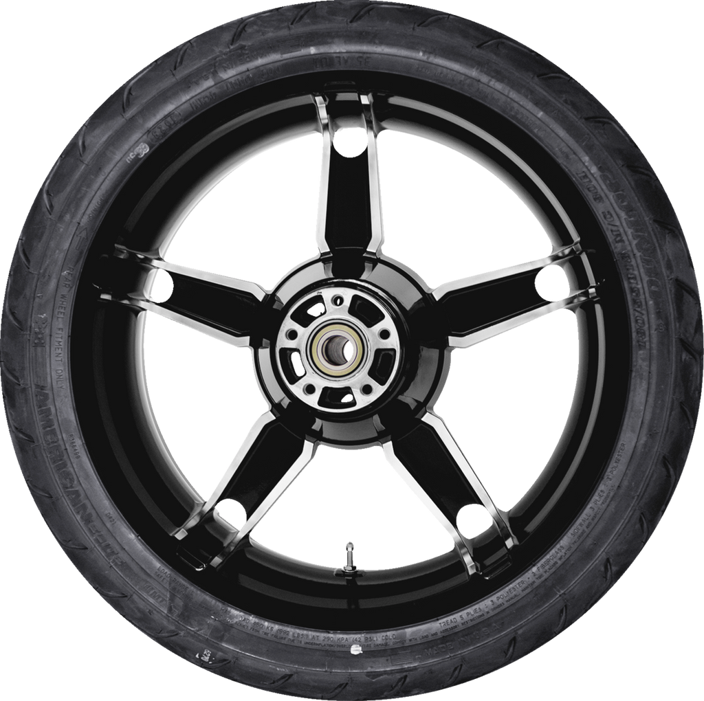 COASTAL MOTO Daytona Rear Wheel - Black Cut (18") | Dunlop AE Tire (180/55B18) — image 1