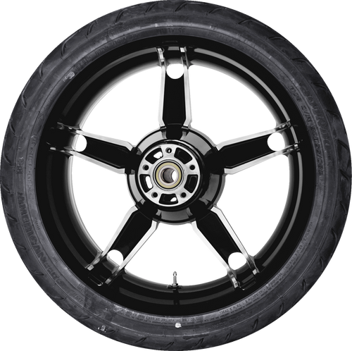 COASTAL MOTO Daytona Rear Wheel - Black Cut (18") | Dunlop AE Tire (180/55B18) — image 1