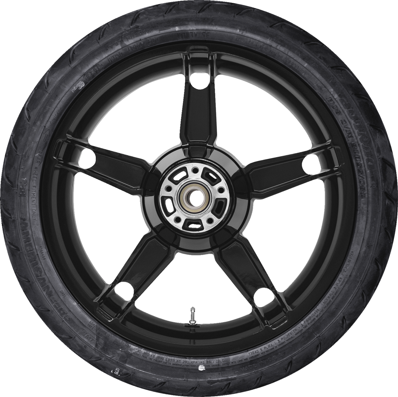 COASTAL MOTO Daytona Rear Wheel - Black (18") | Dunlop AE Tire (180/55B18) — image 1