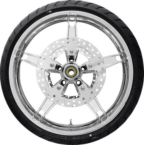 COASTAL MOTO Daytona Front Wheel - Chrome (21") | Rotor (11.8) | Dunlop AE Tire (130/60B21) — image 1