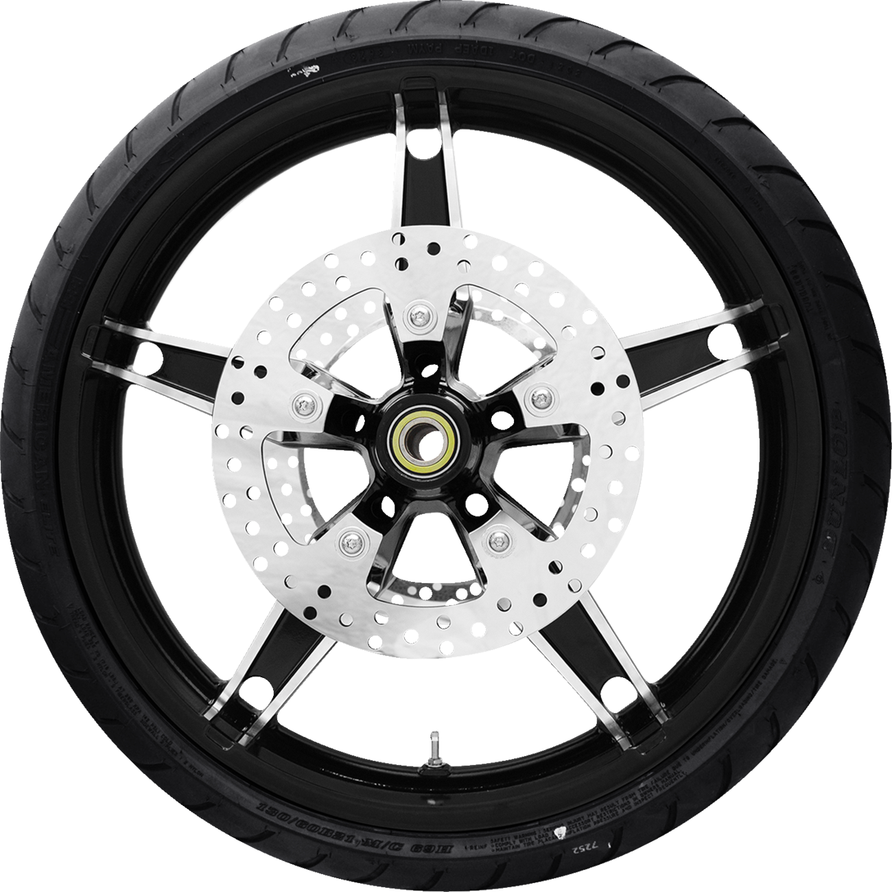COASTAL MOTO Daytona Front Wheel - Chrome (21") | Rotor (11.8) | Dunlop AE Tire (130/60B21) — image 2