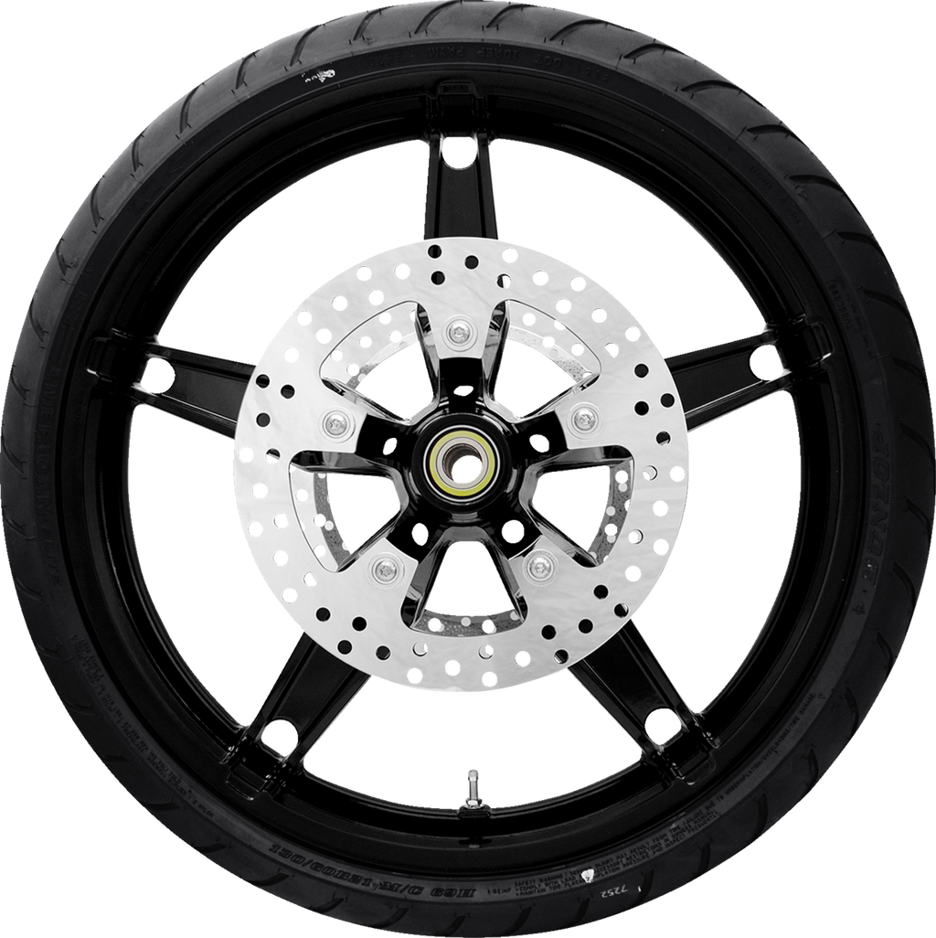 COASTAL MOTO Daytona Front Wheel - Black (21") | Rotor (11.8) | Dunlop AE Tire (130/60B21) — image 1
