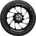 COASTAL MOTO Hurricane Rear Wheel - Black Cut (18") | Dunlop AE2 Tire (180/55B18) PKG2-HUR185BC-ABST — image 1