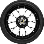 COASTAL MOTO Marlin Rear Wheel - Black Cut (18") | Dunlop AE2 Tire (180/55B18) PKG2-MAR185BC-ABST — image 1