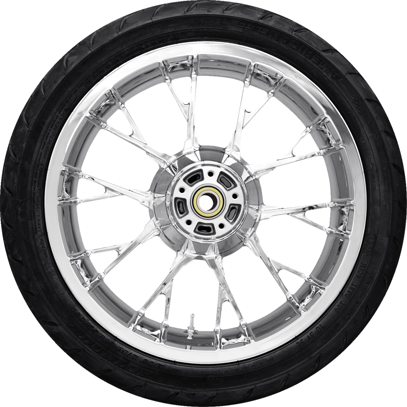 COASTAL MOTO Marlin Rear Wheel - Black Cut (18") | Dunlop AE2 Tire (180/55B18) PKG2-MAR185BC-ABST — image 2