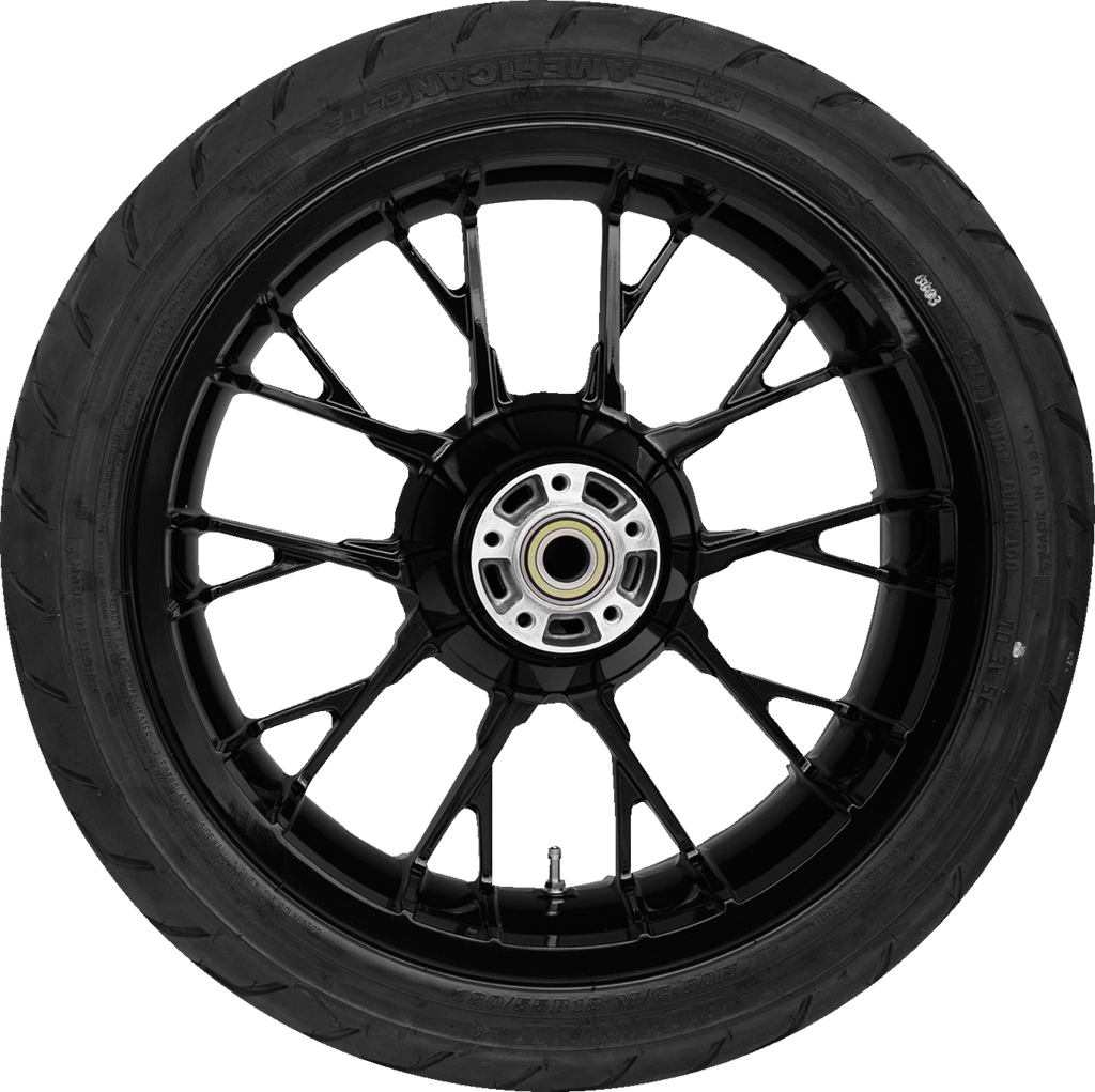 COASTAL MOTO Marlin Rear Wheel - Solid Black (18") | Dunlop AE2 Tire (180/55B18) PKG2-MAR185SB-ABST — image 1