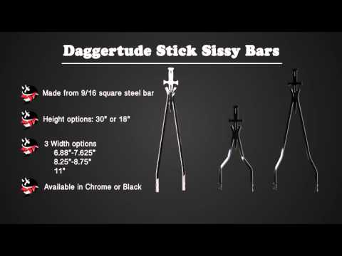 Cycle Visions Daggertude Stick Sissy Bars