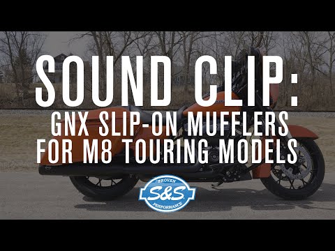 S&S Cycle - GNX Slip-On Mufflers for M8 touring models - Sound