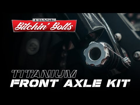 TRASK - HOW TO INSTALL: TITANIUM FRONT AXLE ( '08+ BAGGER )
