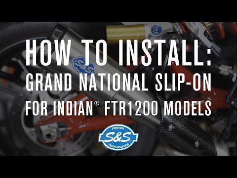 S&S - How to Install: S&S Grand National Slip-On Muffler for Indian® FTR1200 models