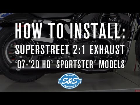 S&S Cycle SuperStreet 2:1 Exhaust for 2007-2020 HD® Sportster® models