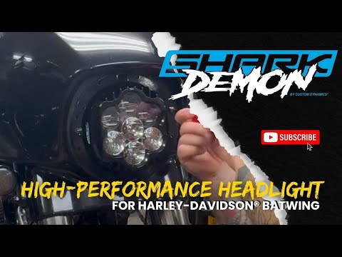 Custom Dynamics Shark Demon® LED Motorcycle Headlight