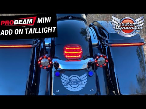 Custom Dynamics - ProBEAM Mini Add On Taillight for Street Glide, Road Glide & Road King Special