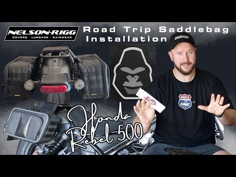 Nelson Rigg Road Trip Saddlebag Installation on Honda Rebel 500