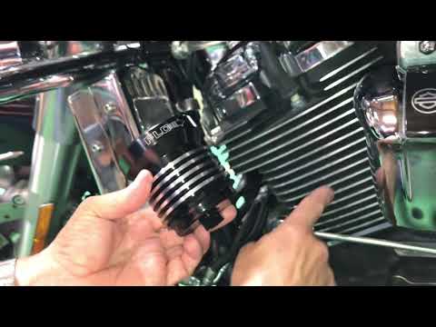 Ultracool - FLO Oil Filter PCS4BC Black with Polished Cooling Fins