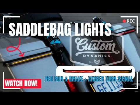 Custom Dynamics' Dual Color Low Profile LED Saddlebag Lights Install