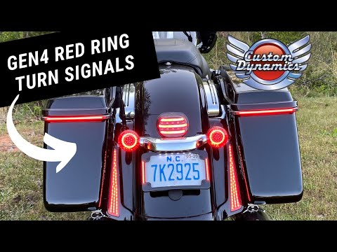 Custom Dynamics - GEN-4 Red Ring 1157 Rear Turn Signal Inserts