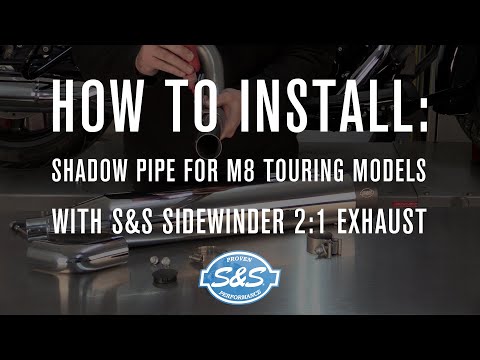 S&S Shadow Pipe for M8 Touring Models