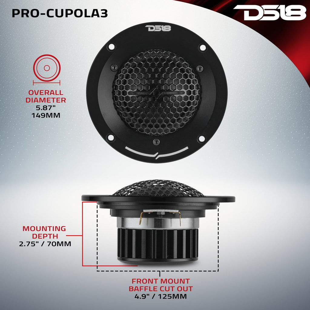DS18 PRO-CUPOLA3 5.25'' High End Professional Soft Dome Mid Range Loudspeaker with Neodymium Magnet | 300W RMS 4-Ohm — image 9
