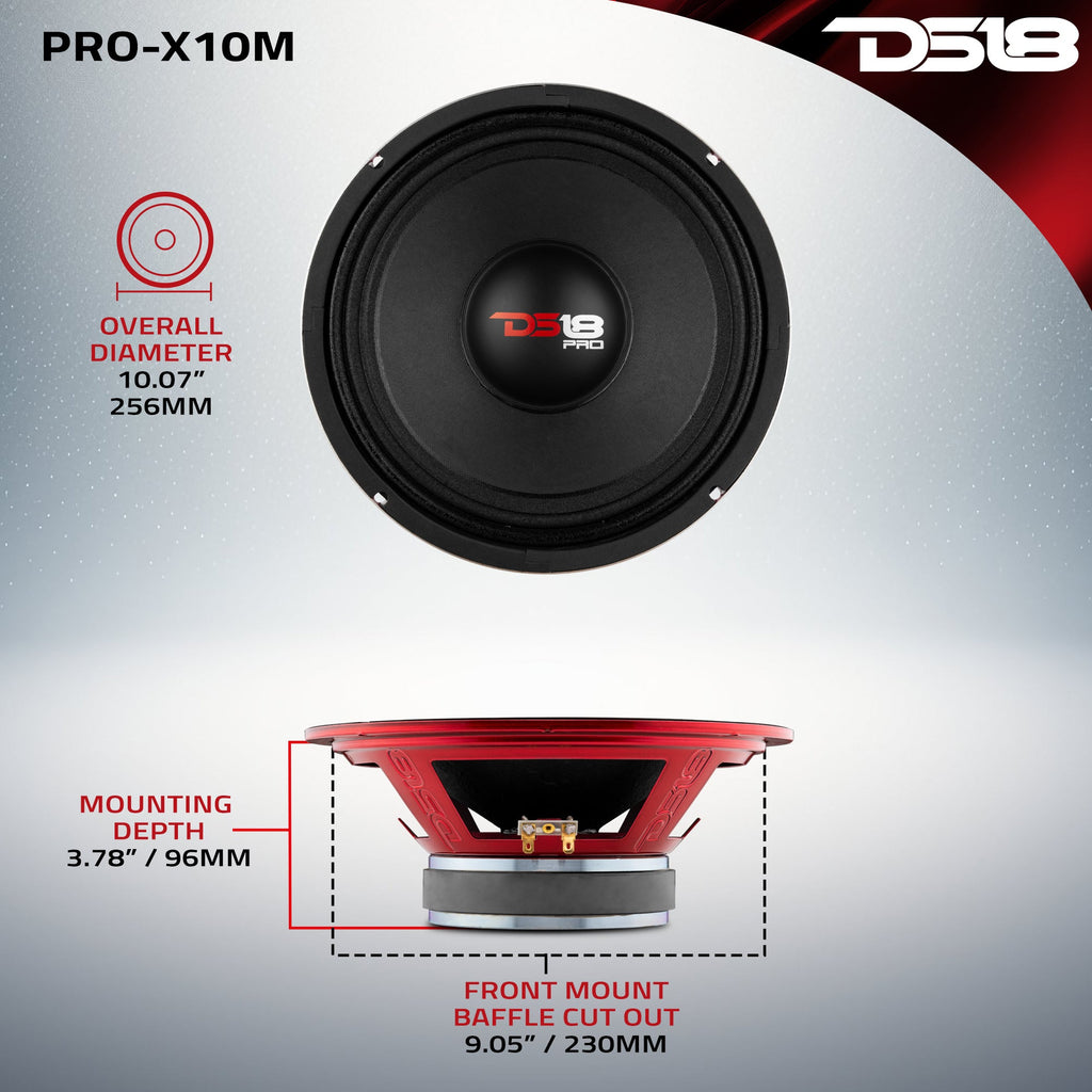 DS18 PRO-X10M PRO-X 10" Mid-Range Loudspeaker 300 Watts Rms 8-Ohm — image 7
