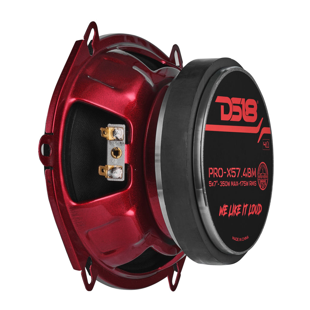 DS18 PRO-X57.4BM PRO-X 5x7” Mid-Range Loudspeaker with Bullet | 175W RMS 4-Ohm — image 4