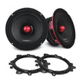 DS18 PRO-X6.4BM.2pk + OEMADAPT6.5 PRO-X 6.5" Mid-Range Loudspeaker with Bullet and OEM Adapter Kit | 250W RSM 4-Ohm — image 1