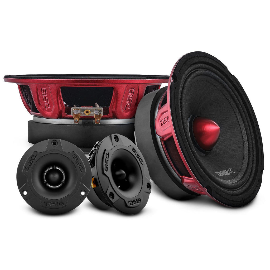 DS18 PRO-X6.4BMPK Pro Audio Loudspeakers Package - Pair 6.5" Speakers + Pair of Tweeters — image 1