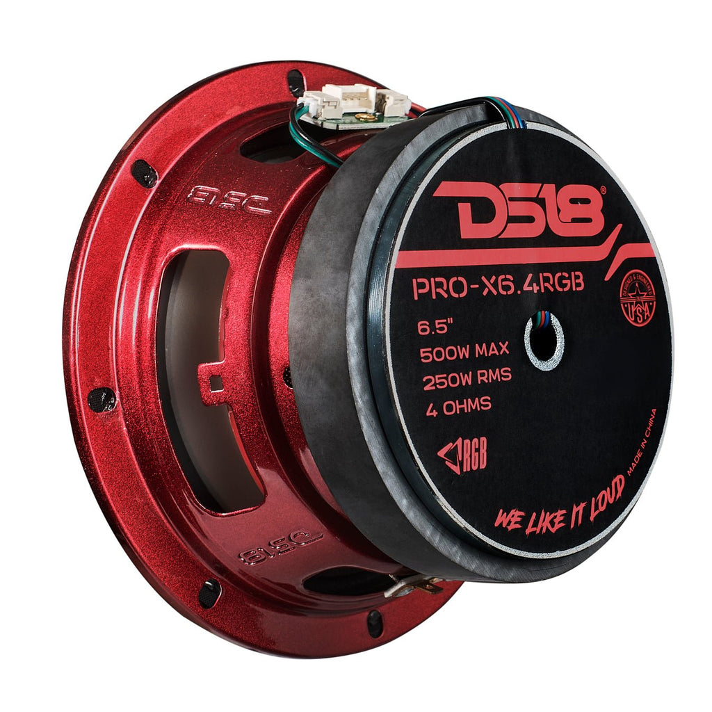 DS18 PRO-X6.4RGB 6.5" Mid-Range Loudspeaker with Dual RGB LED For Cone & Dust Cap 250 Watts 4-Ohm — image 6
