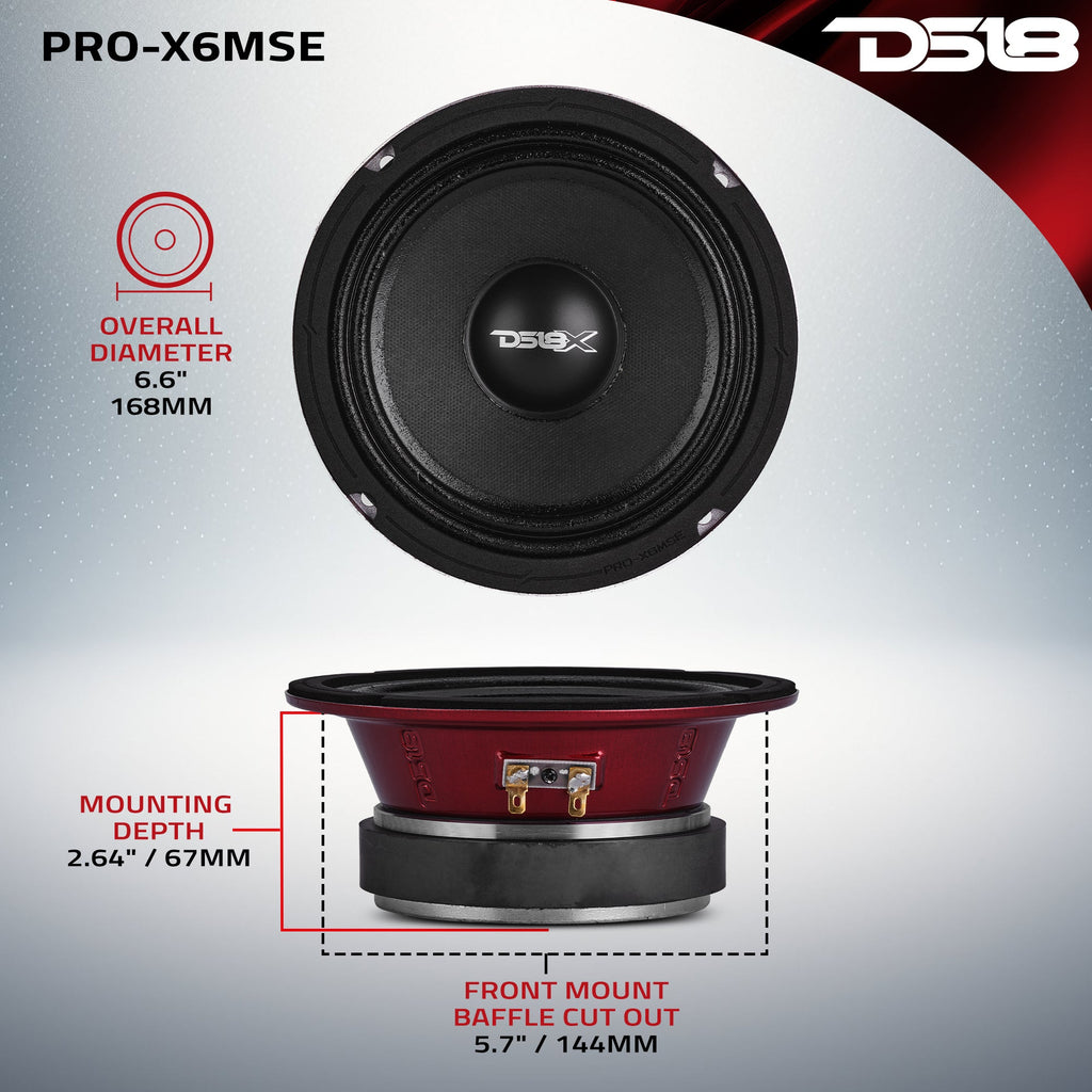 DS18 PRO-X6MSE 6.5” Sealed Back Mid-Range Loudspeaker | 500W | 8-Ohm — image 7
