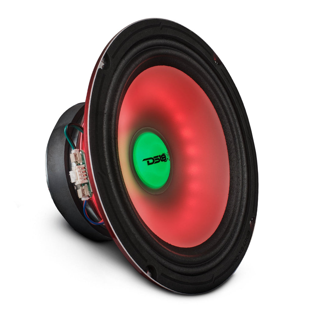 DS18 PRO-X8.4RGB 8" Mid-Range Loudspeaker with Dual RGB LED For Cone & Dust Cap 275 Watts 4-Ohm — image 1
