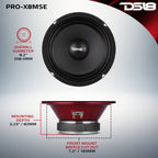 DS18 PRO-X8MSE PRO-X 8" Sealed Back Mid-Range Loudspeaker 275 Watts Rms 8-Ohm — image 7