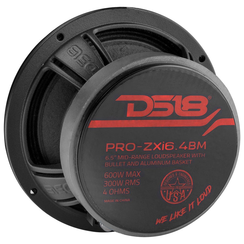 DS18 PRO-ZXI6.4BM PRO-ZXI 6.5" Mid-Range Bullet Loudspeaker Neodymium/Ferrite Magnets | 300W RMS 4-Ohm — image 4