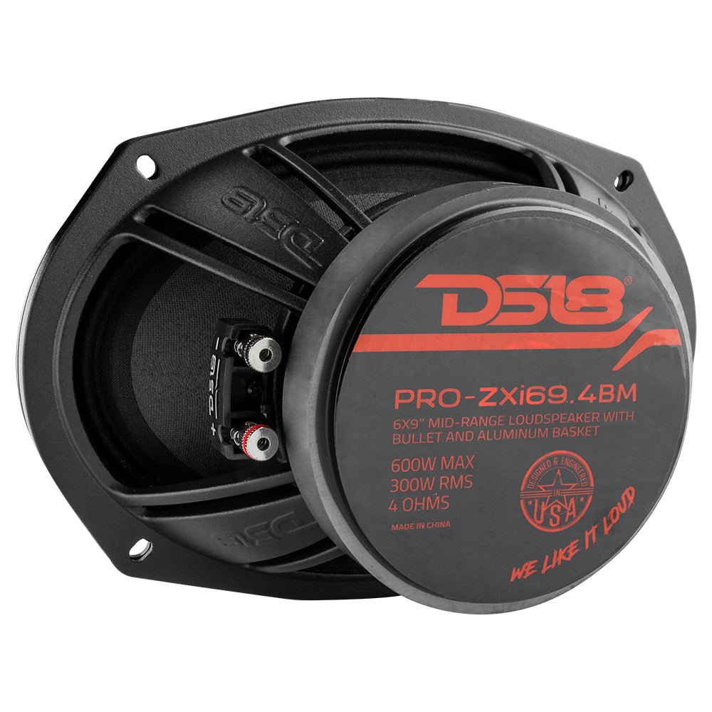 DS18 PRO-ZXI694BM PRO-ZXI 6x9" Mid-Range Bullet Loudspeaker Neodymium/Ferrite Magnets | 300W RMS 4-Ohm — image 4