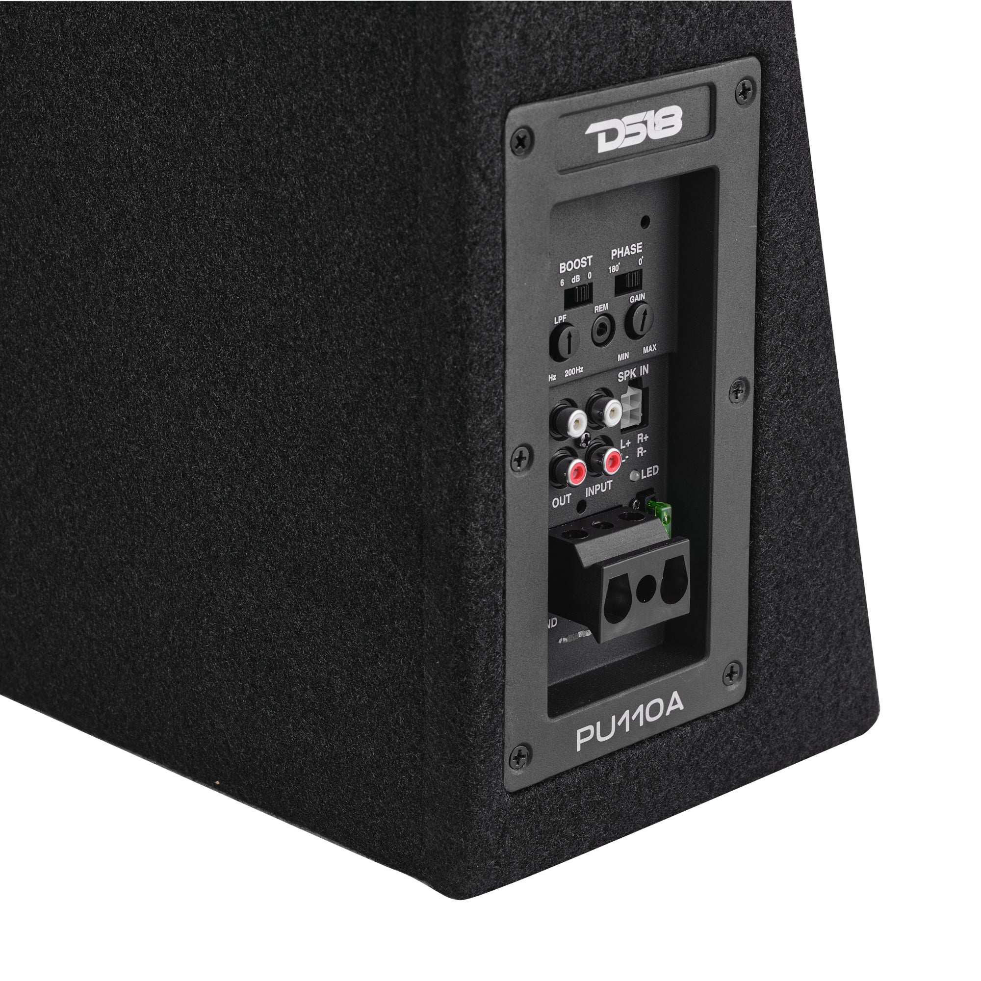 DS18 PU110A 10” Amplified Shallow Subwoofer Enclosure for Pickup Trucks — image 9