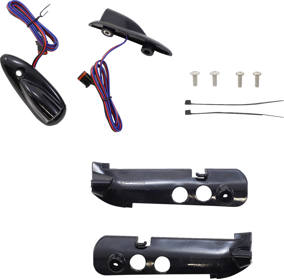 PAUL YAFFE BAGGER NATION Run/Turn Signal - Amber/White - Black - FLTR PYO:LB-RG-DRL-B — image 1