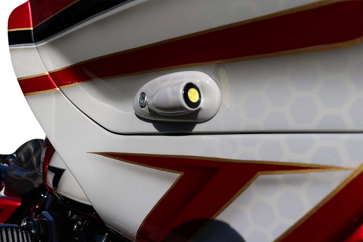 PAUL YAFFE BAGGER NATION Run/Turn Signal - Amber/White - Black - FLTR PYO:LB-RG-DRL-B — image 3