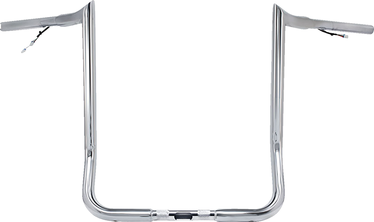 PAUL YAFFE BAGGER NATION Pre-Wired Handlebar - Monkey Bar - 14" - Chrome PYO:MBBPW-14 C — image 1