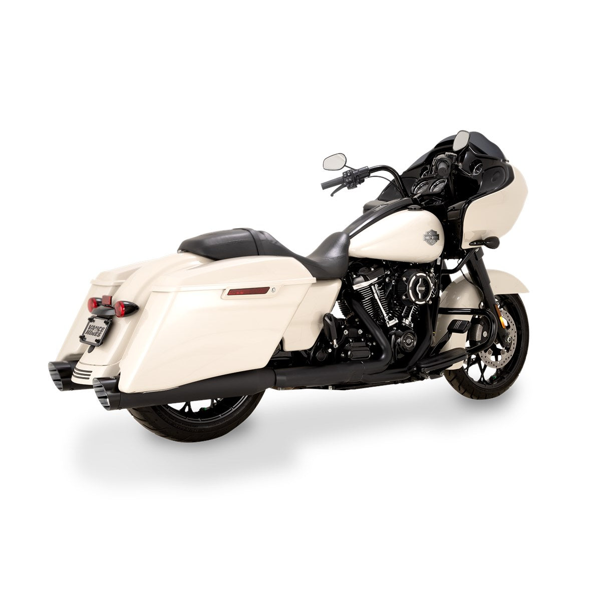 Vance & Hines Razorback 450 Slip-ons – Black – 47960 — manufacturer image 2