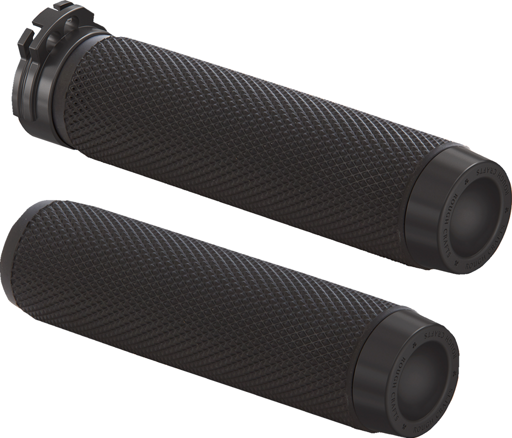 ROUGH CRAFTS Grips - Knurled - Cable - Chrome RC-500-001 — image 3