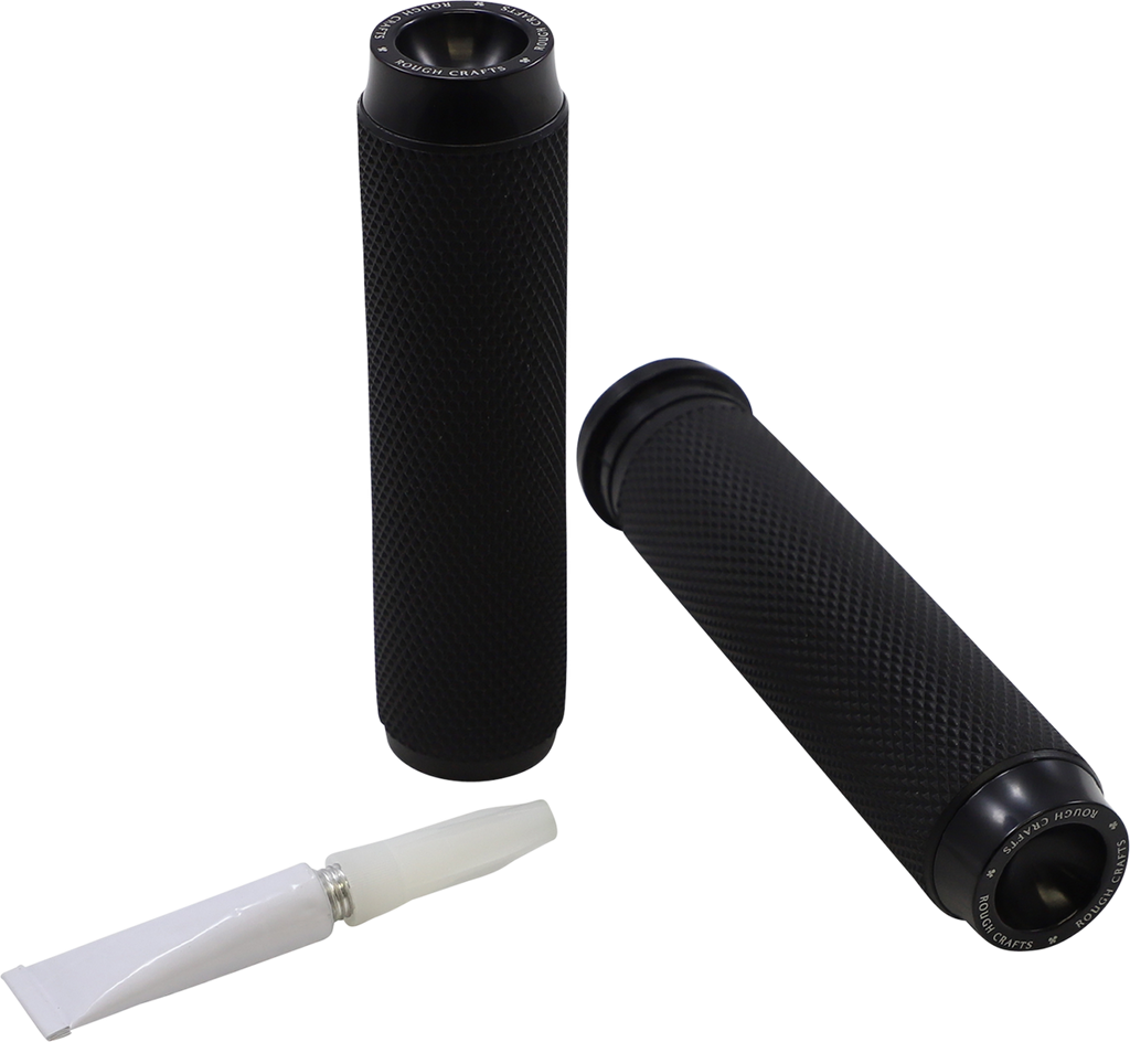 ROUGH CRAFTS Grips - Knurled - TBW - Black RC-500-002 — image 1