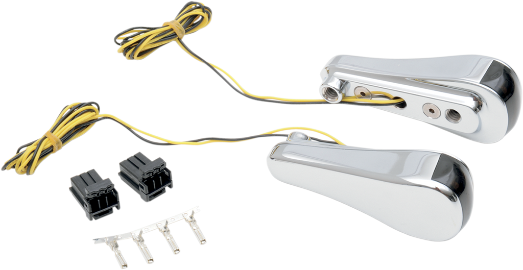 ALLOY ART Turn Signals - LED - Front - Smooth - Chrome RGFS1-1 — image 1