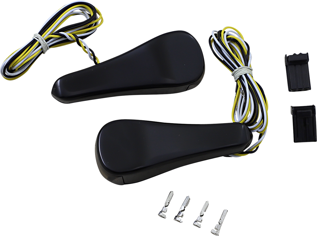 ALLOY ART Turn Signals - LED - Front - Smooth - Black RGFS1-2 — image 1
