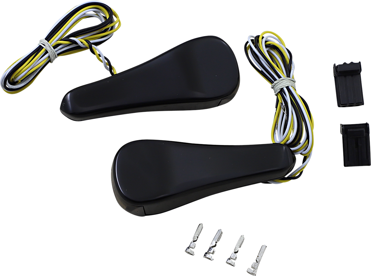 ALLOY ART Turn Signals - LED - Front - Smooth - Black RGFS1-2 — image 1