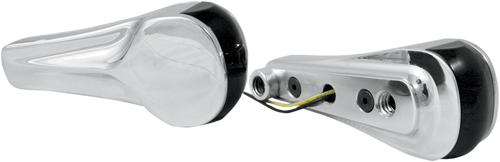 ALLOY ART Turn Signals - LED - Front - Finned - Chrome RGFS2-1 — image 1