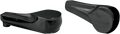 ALLOY ART Turn Signals - LED - Front - Finned - Black RGFS2-2 — image 1