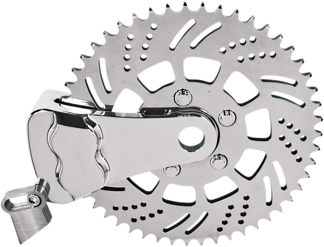 HAWG HALTERS Sprocket Brake Caliper - Left - Chrome RKSBLCC351 — image 1