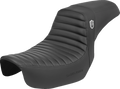 SADDLEMEN Pro Series SDC Performance Seat - w/o Backrest - Tuck-n-Roll/Carbon Fiber - Gripper - Dyna '06-'17 SC80604T — image 1