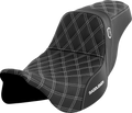 SADDLEMEN Pro Series SDC Performance Seat - w/o Backrest - White Stitch - FLH/FLT '08-'23 SC80807WHI — image 1