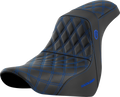 SADDLEMEN Pro Series SDC Performance Seat - w/o Backrest - Blue Stitch - FL/FX '18-'20 SC81829BLU — image 1